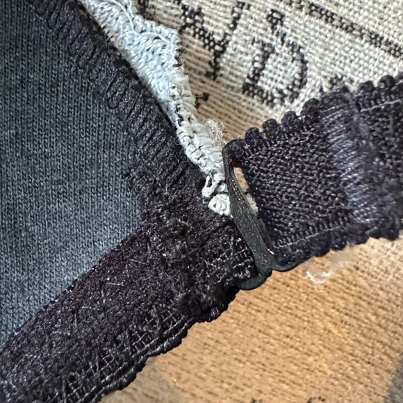 Rampage 36B Black Floral Embroidered Wired Bra - Picture 14 of 16